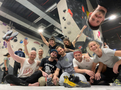 Die Ideen zum Rock Fresh Reiniger wurde in der Kletterhalle mit meinen Freunden entwickelt. Hier ein Foto aus der Kletterhalle Urbans Apes Hamburg St. Pauli im Bunker